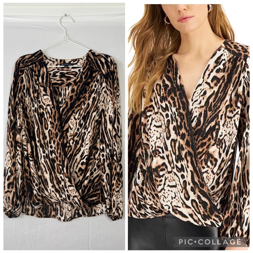 INC Bold Animal Print, Chic Blouse - Picture 1 of 6